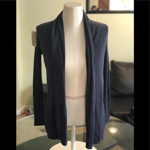 LOFT Ribbed Sleeve Cardigan